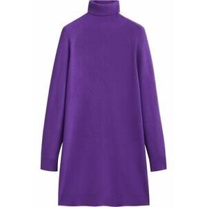 Massimo Dutti Dark Purple Jumper dress Size L✨